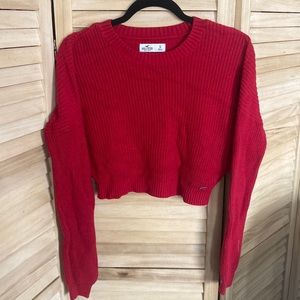 Hollister Cropped Knit Sweater